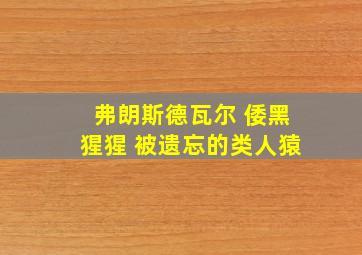 弗朗斯德瓦尔 倭黑猩猩 被遗忘的类人猿